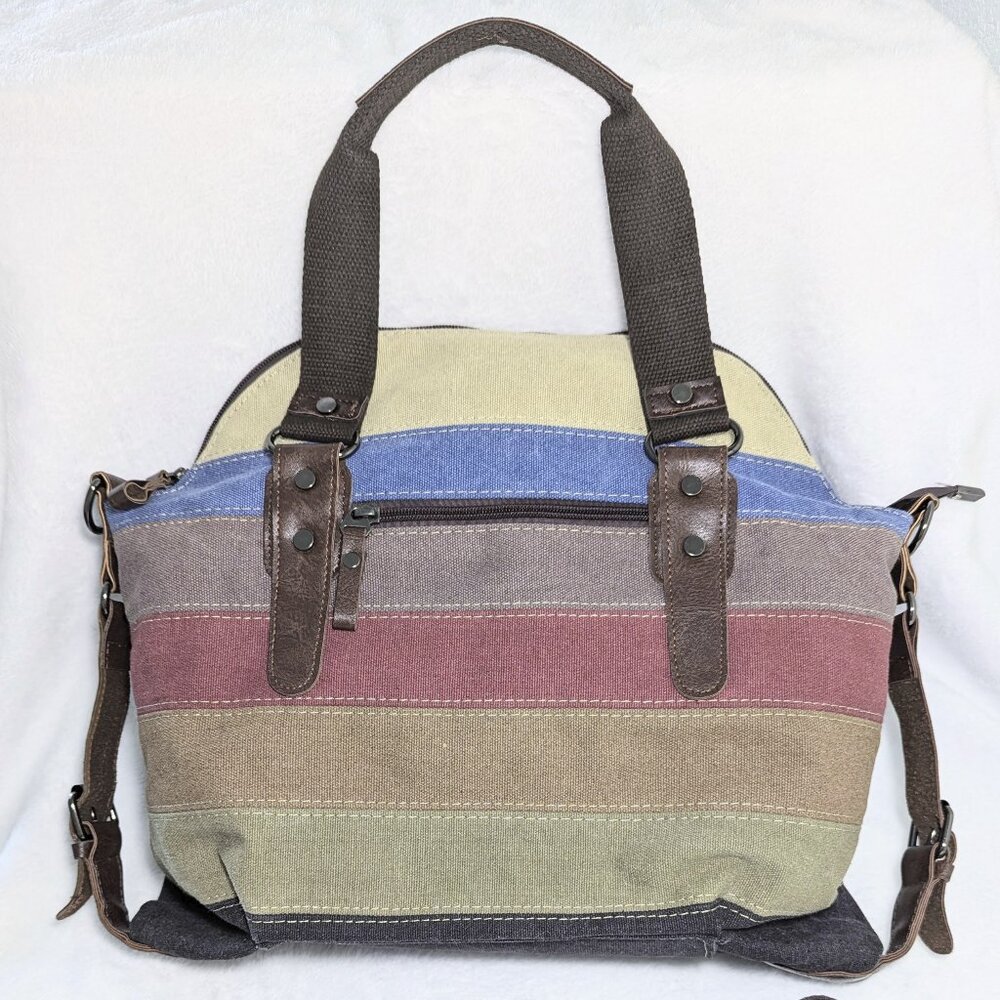Sunshine Jing Bags Canvas Tote Crossbody Back To School